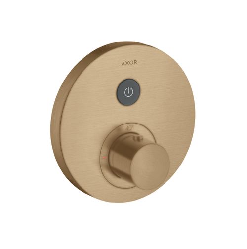 AXOR-HG-AXOR-ShowerSelect-Thermostat-Unterputz-rund-fuer-1-Verbraucher-Brushed-Bronze-36722140 gallery number 1